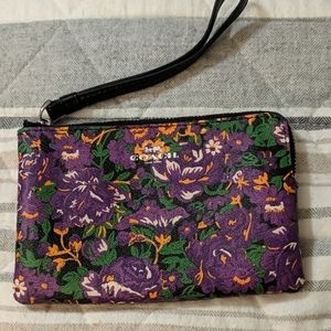 Floral Coach Wristlet